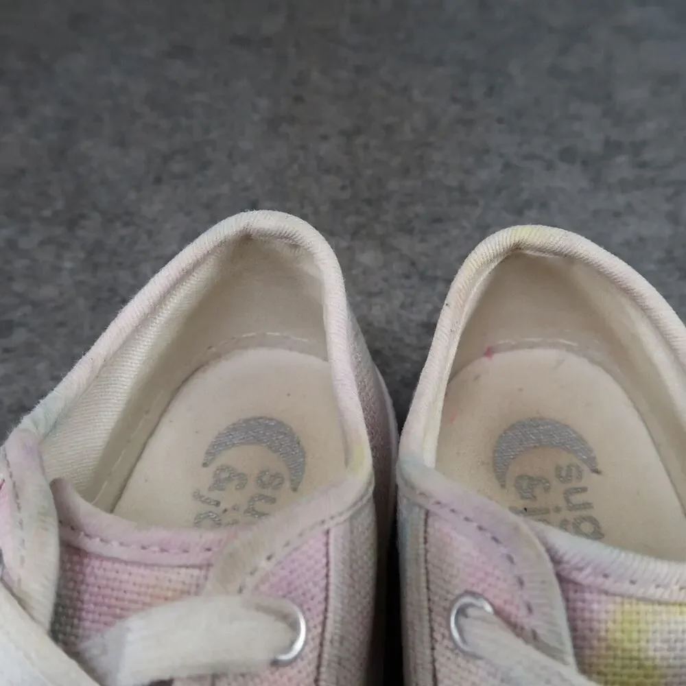 Sugar & Jade Shoes Kids 3 Sneakers Casual Lace Up Canvas Trainers Active Girls